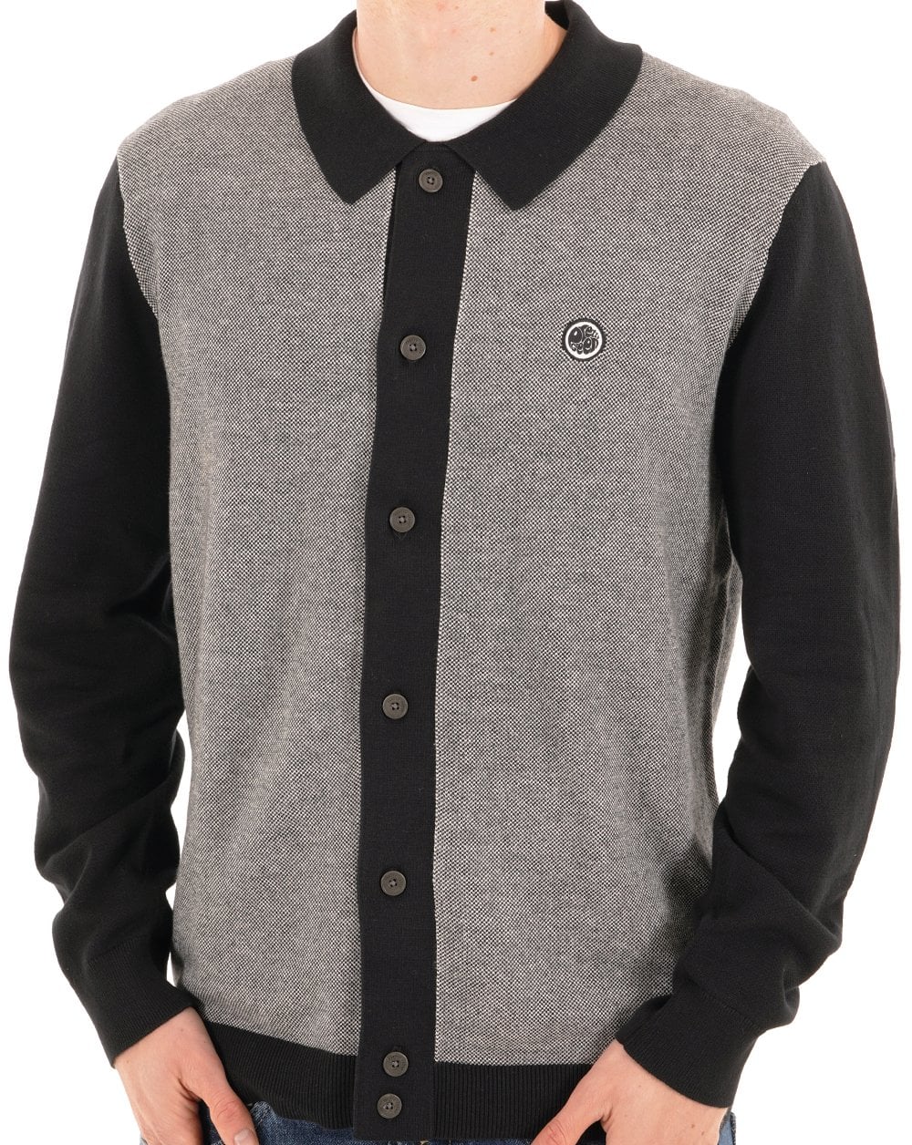 Pretty Green Roxy Knit Shirt Black