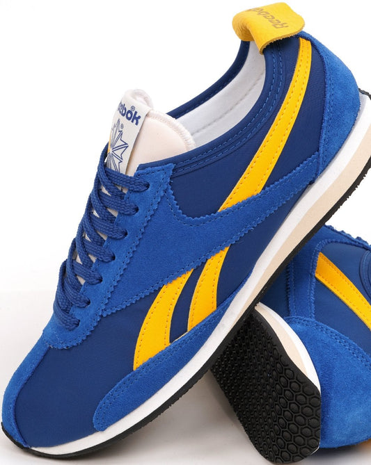 Reebok R400 Trainers Vivid Blue - Golden Yellow