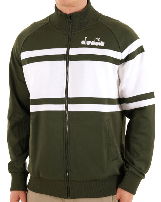 Diadora 80s Track Top Green Rifle