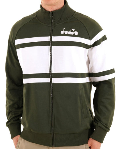 Diadora 80s Track Top Green Rifle