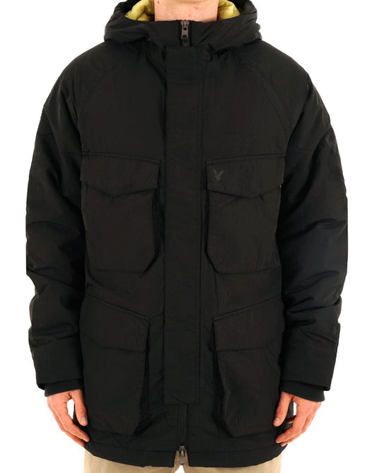 Lyle & Scott Tactical Wadded Parka Black Ice