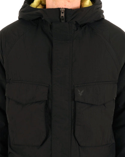 Lyle & Scott Tactical Wadded Parka Black Ice
