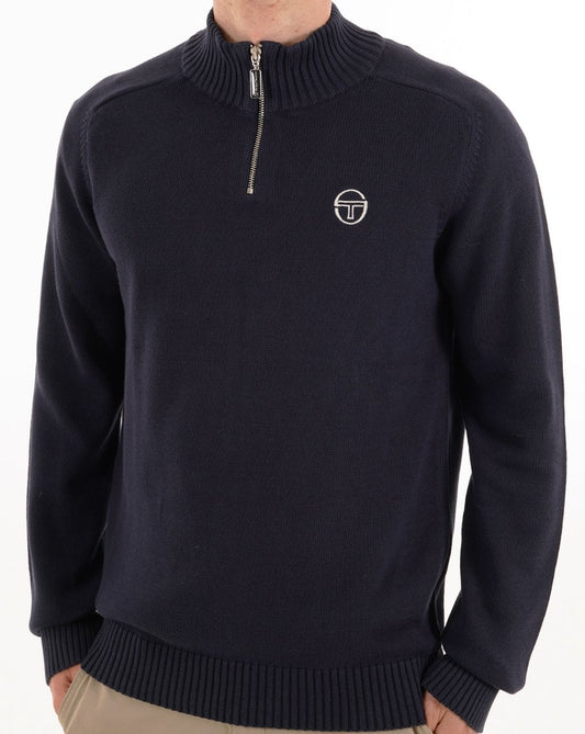 Sergio Tacchini 1/4 Zip Knit Navy