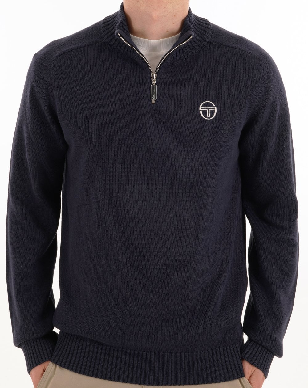 Sergio Tacchini 1/4 Zip Knit Navy
