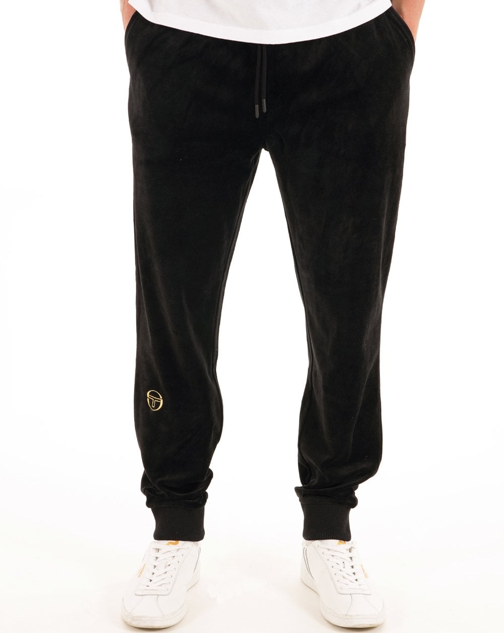 Sergio Tacchini Classic Velour Track Pants Black