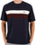 Lacoste Colour Block T Shirt Navy/White/Brown