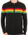 Trojan Stripe Zip Cardi Black