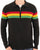 Trojan Stripe Zip Cardi Black
