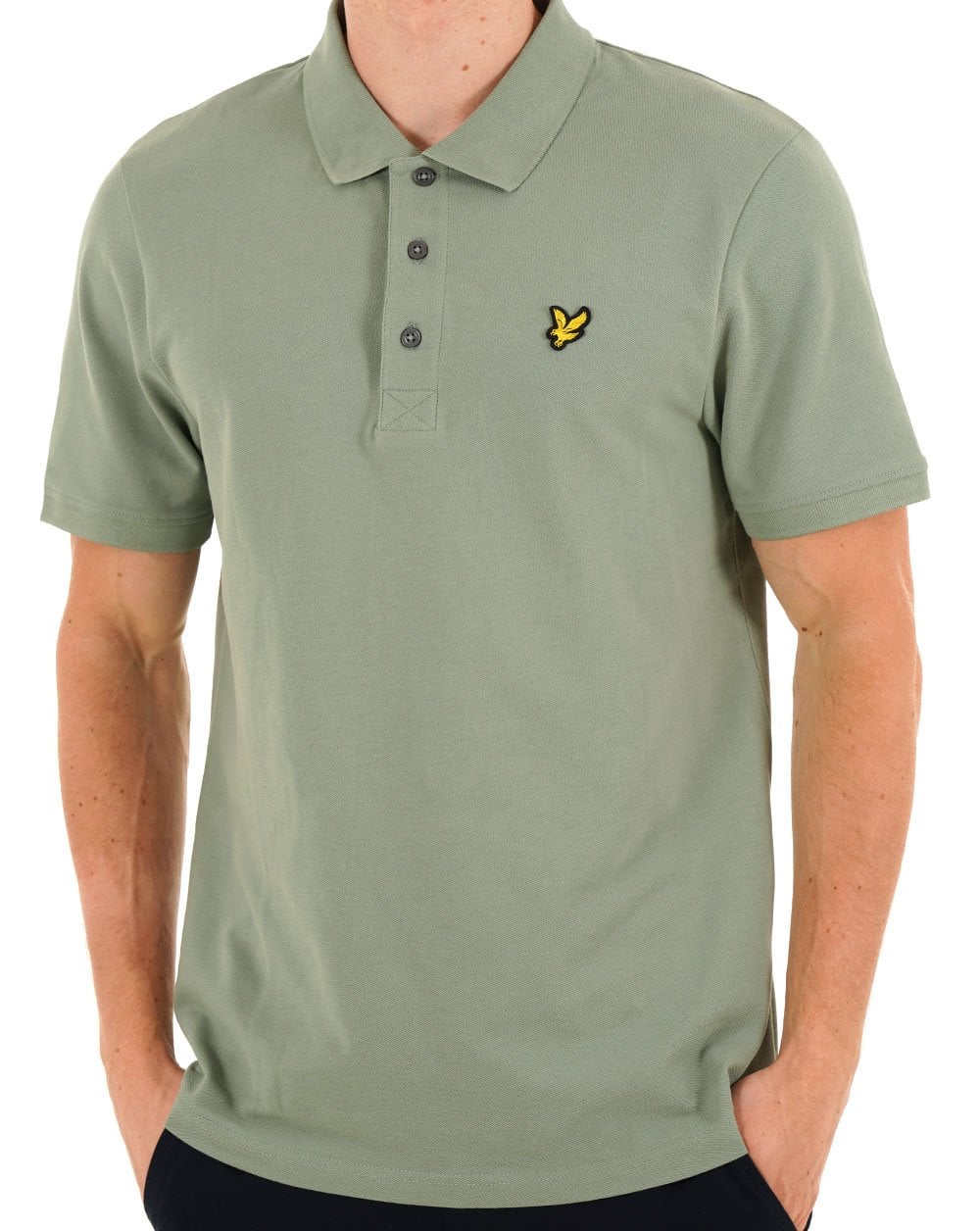 Lyle & Scott Plain Polo Shirt Cold Mint