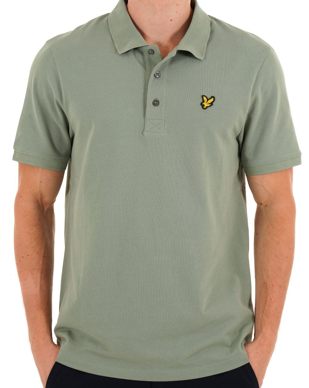 Lyle & Scott Plain Polo Shirt Cold Mint