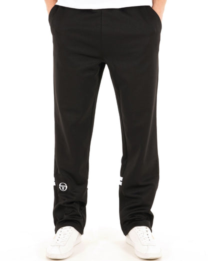 Sergio Tacchini Zip Bottom Track Pants Black/White