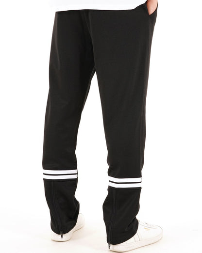 Sergio Tacchini Zip Bottom Track Pants Black/White