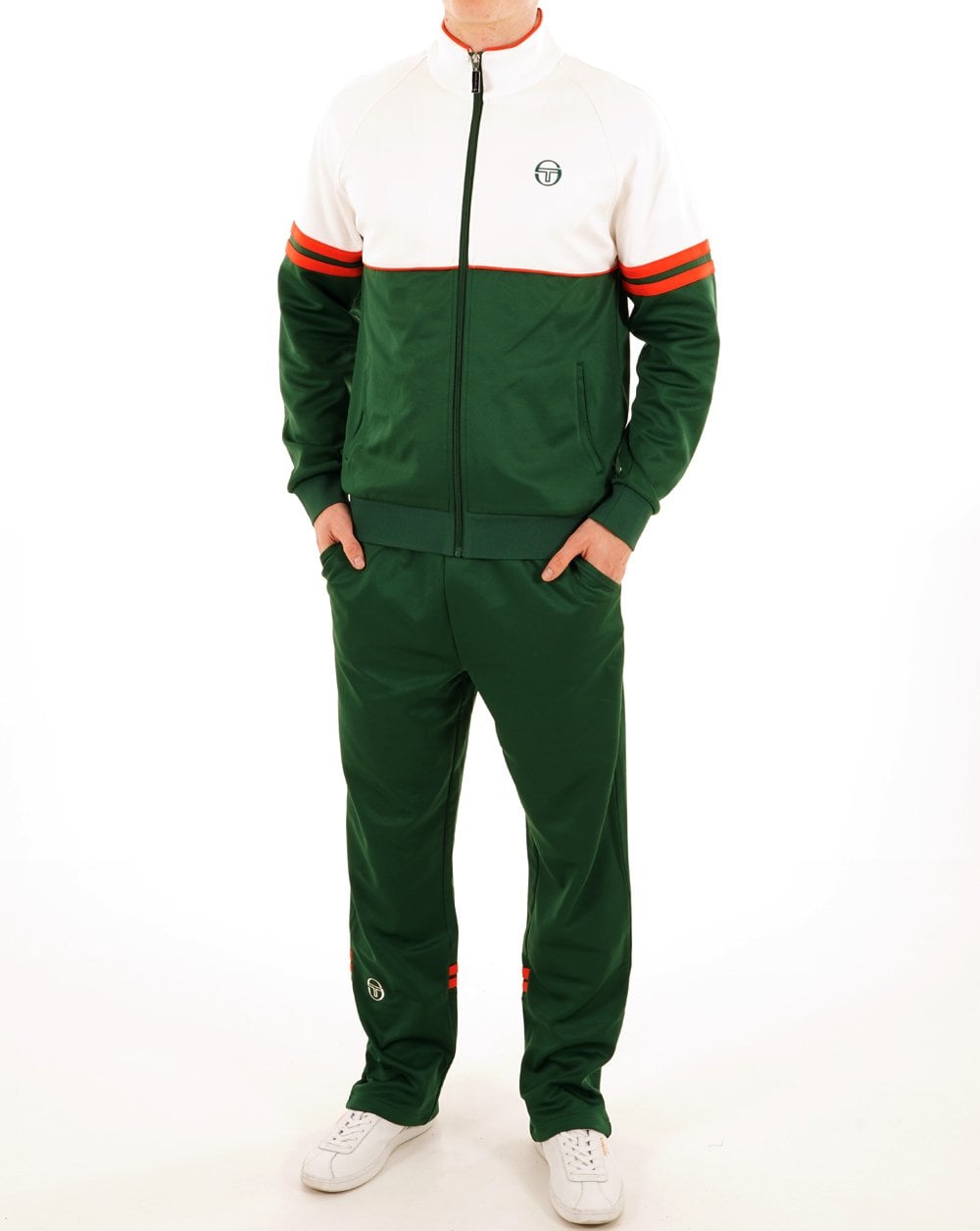 Sergio Tacchini Zip Bottom Track Pants Green