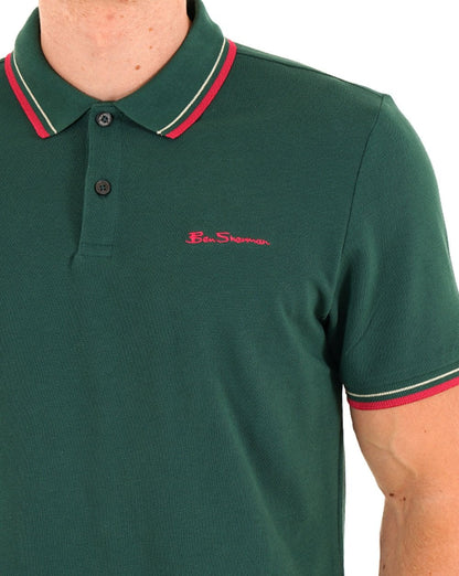 Ben Sherman Signature Pique Polo Dark Green