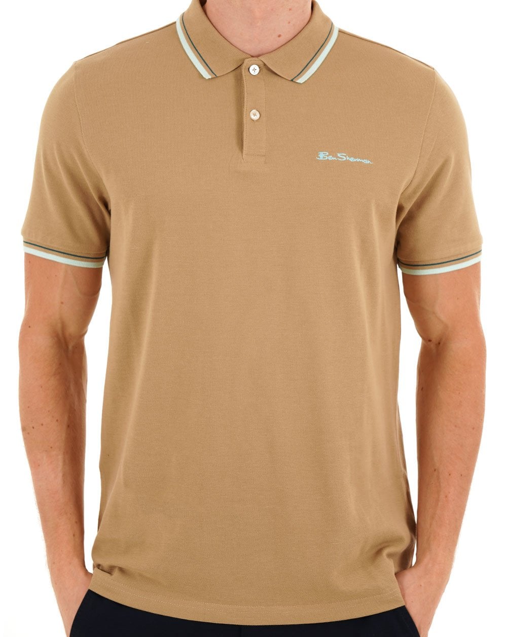 Ben Sherman Signature Pique Polo Sand