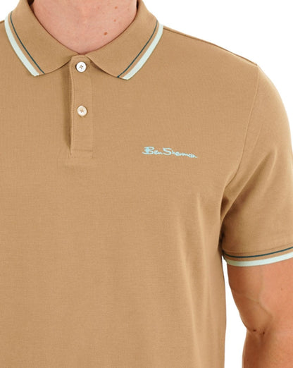 Ben Sherman Signature Pique Polo Sand