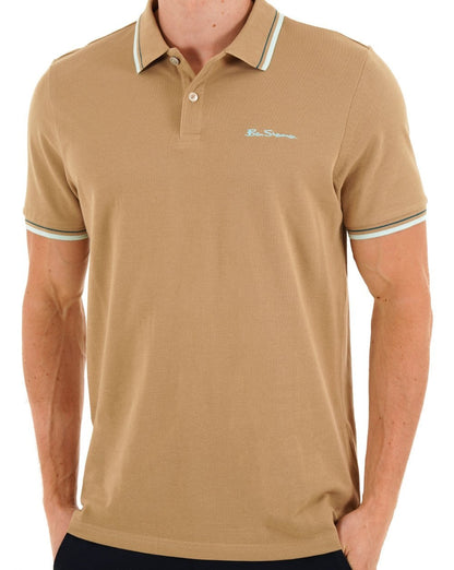 Ben Sherman Signature Pique Polo Sand