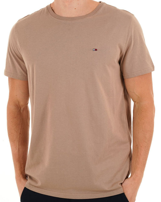 Tommy Jeans Slim Fit T Shirt Taupe