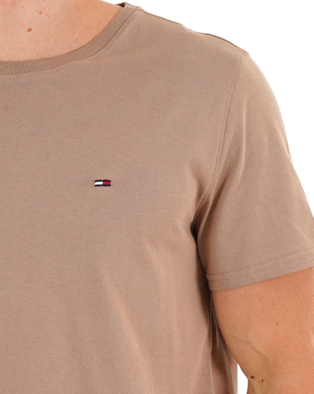 Tommy Jeans Slim Fit T Shirt Taupe