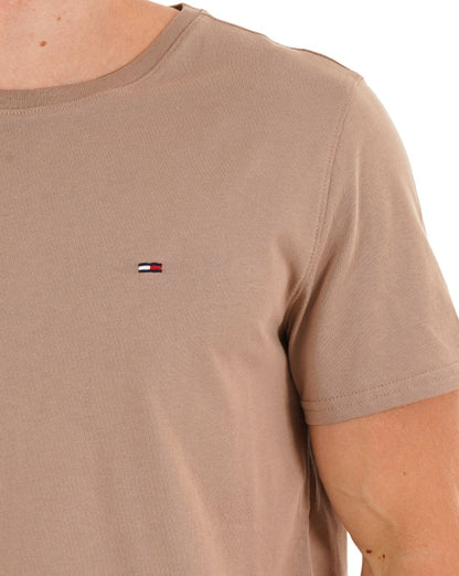 Tommy Jeans Slim Fit T Shirt Taupe