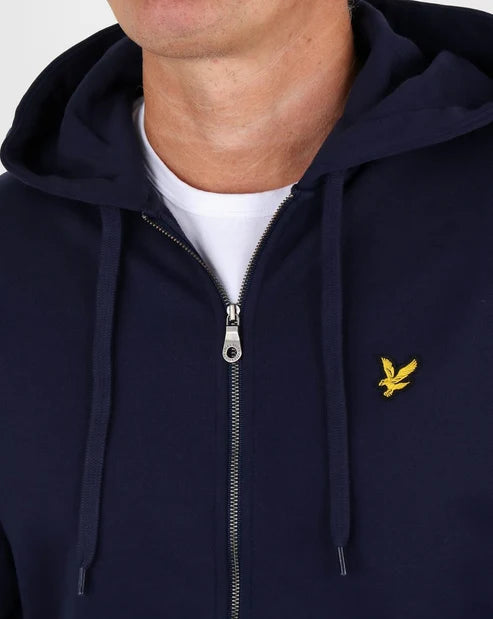 Lyle & Scott Zip Through Hoodie Navy