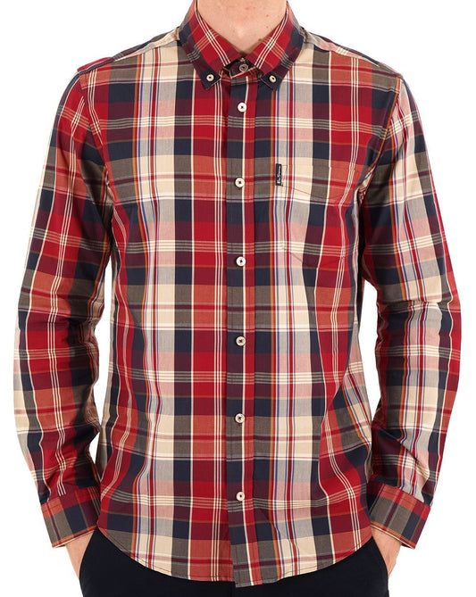 Ben Sherman Heritage Check Shirt Red