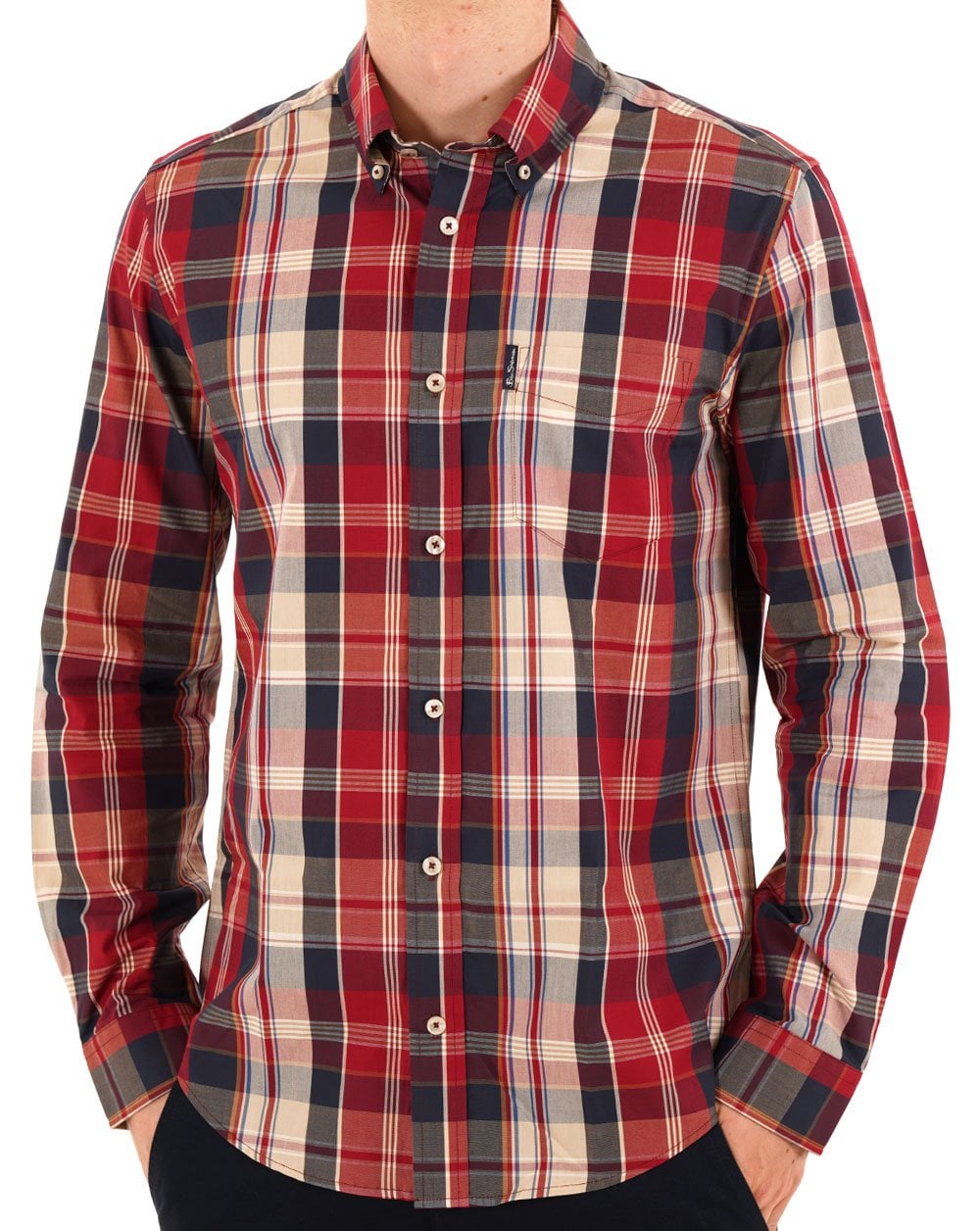 Ben Sherman Heritage Check Shirt Red