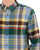 Ben Sherman Brushed Check Shirt Riviera Blue