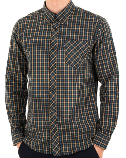 Ben Sherman Signature House Check Shirt Teal