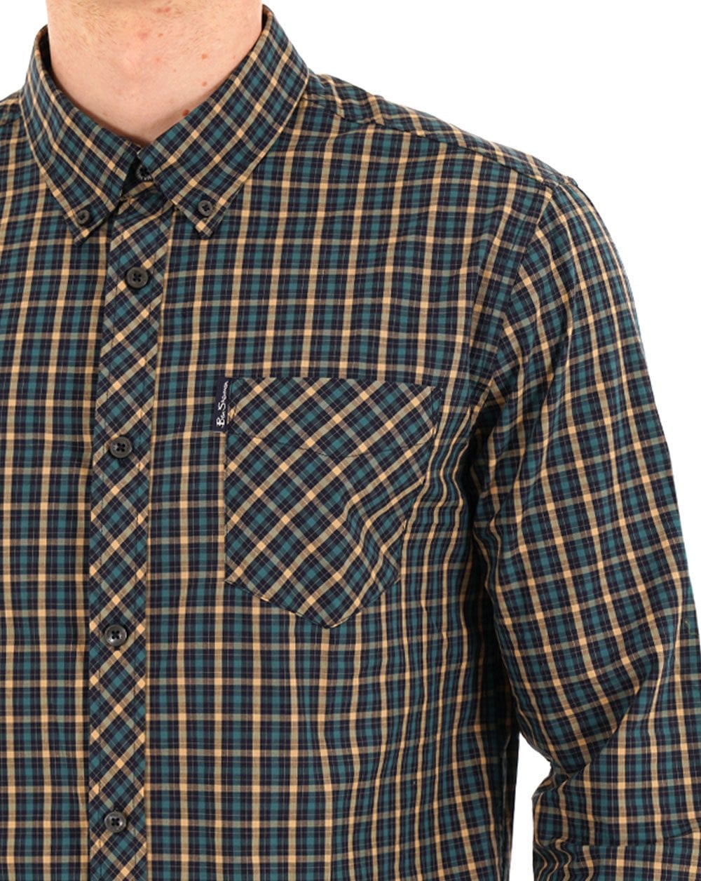 Ben Sherman Signature House Check Shirt Teal
