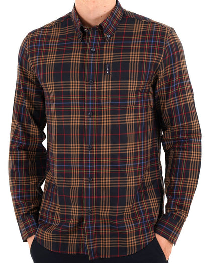 Ben Sherman Multi Check Shirt Dark Navy
