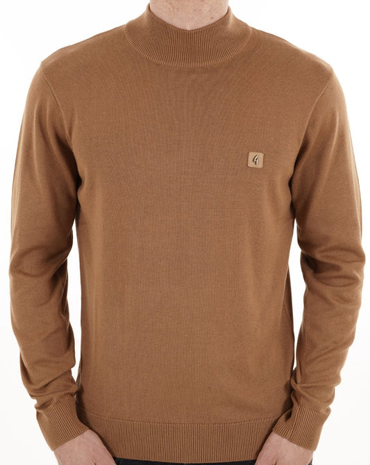 Gabicci Vintage Duke Turtle Neck Knit Nutmeg