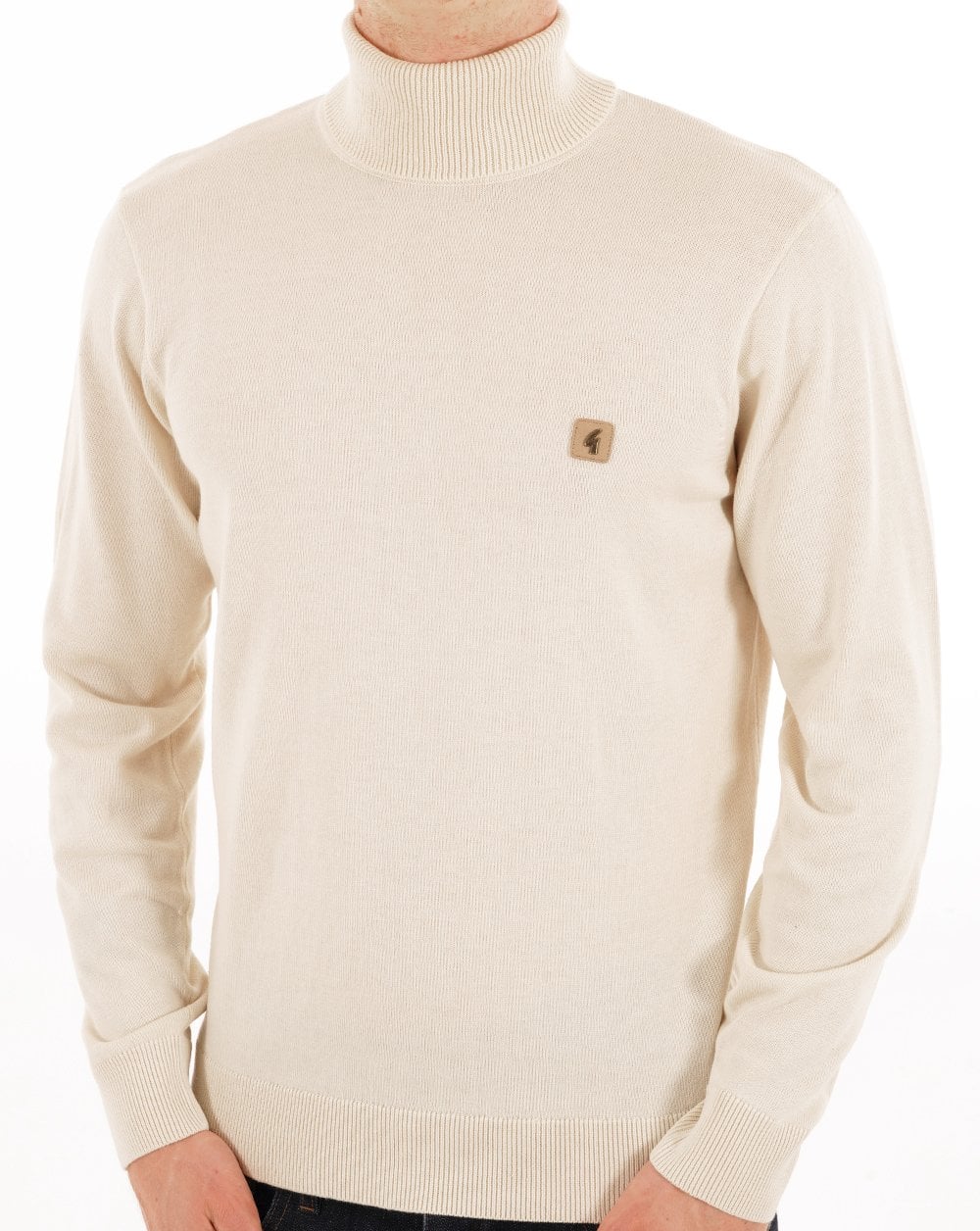 Gabicci Vintage Ricardo Roll Neck Knit Cream