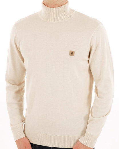 Gabicci Vintage Ricardo Roll Neck Knit Cream