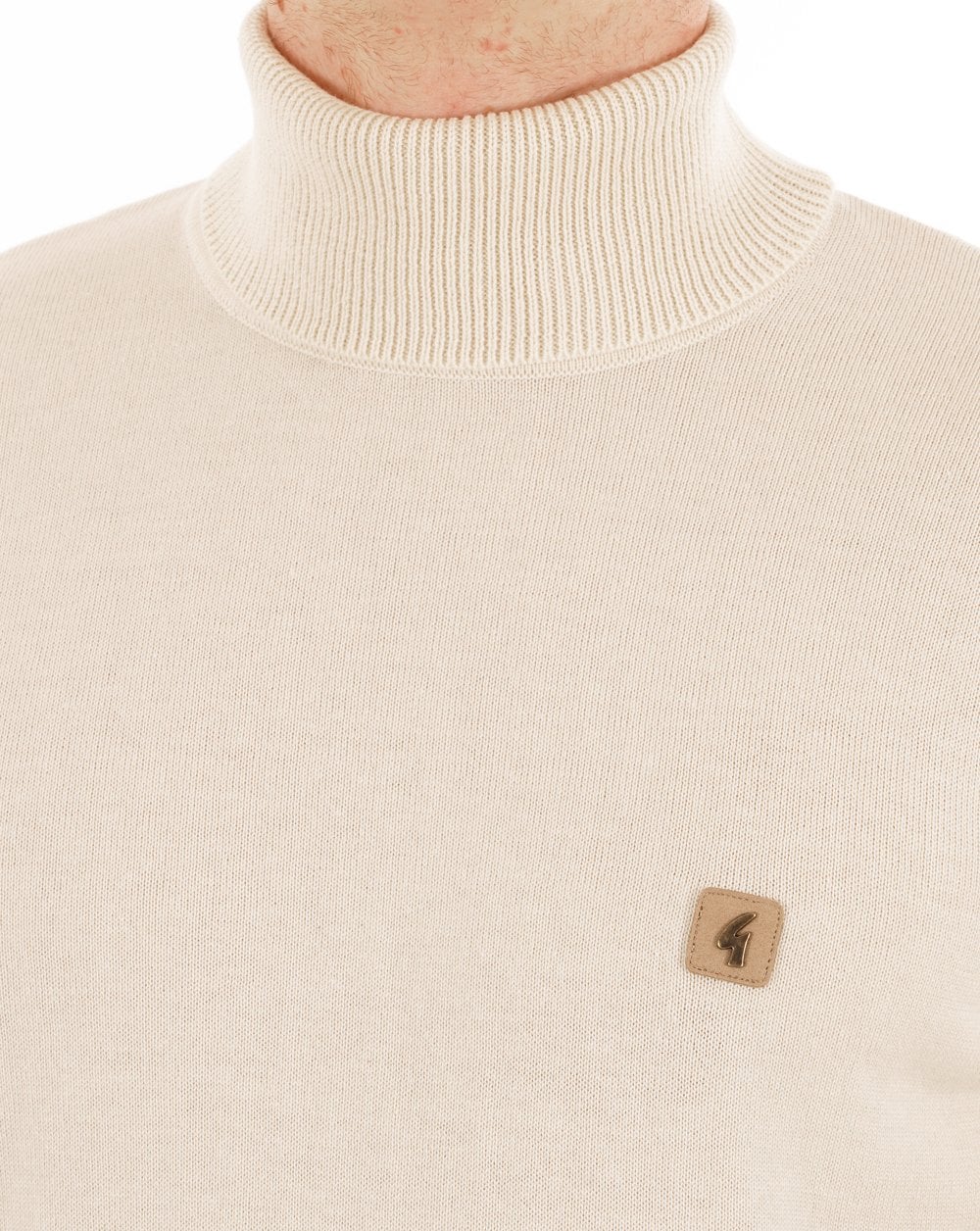 Gabicci Vintage Ricardo Roll Neck Knit Cream