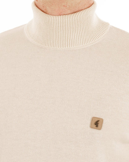 Gabicci Vintage Ricardo Roll Neck Knit Cream