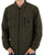Peaceful Hooligan Hawthorn Overshirt Dark Khaki