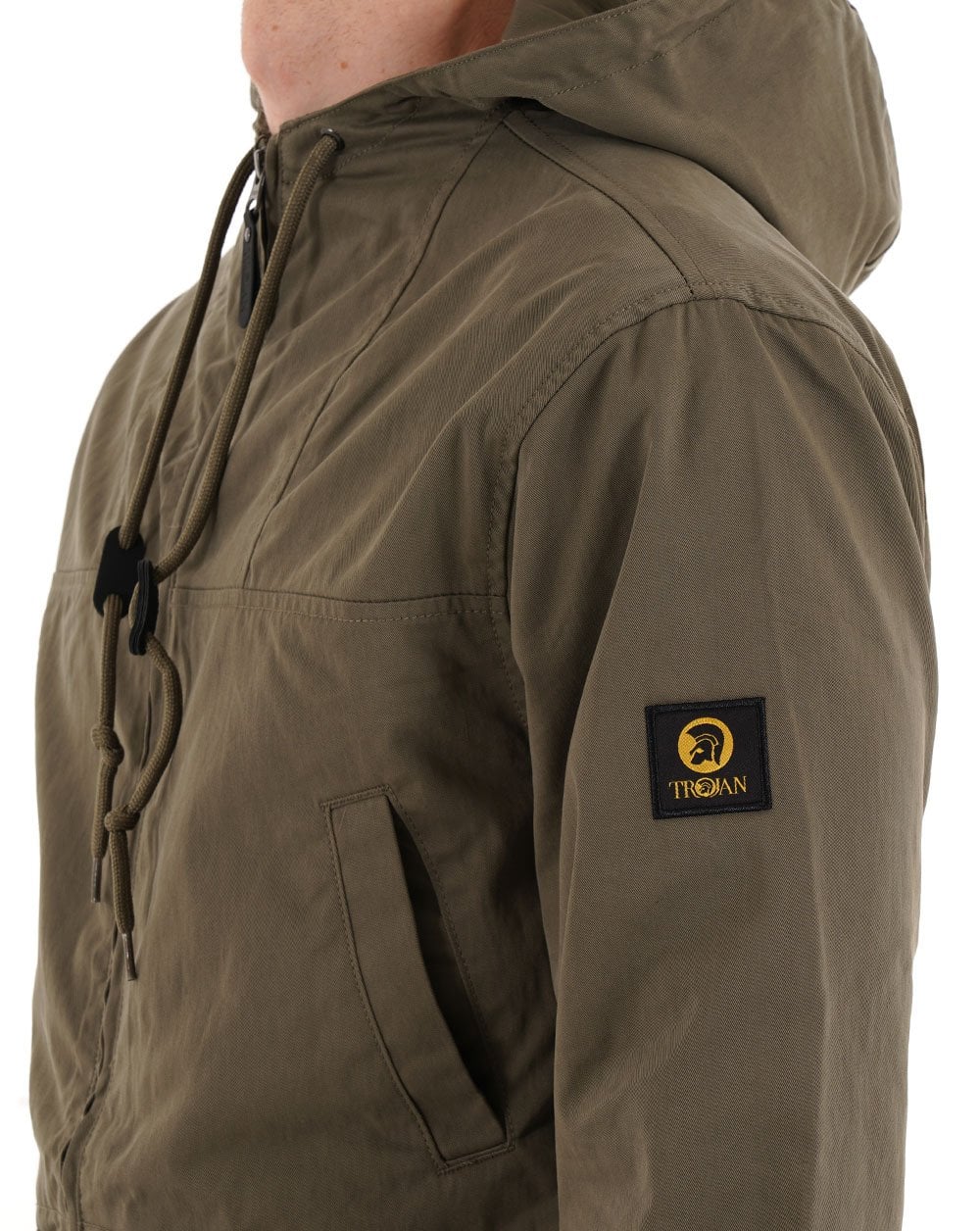 Trojan Twill Badged Parka Army