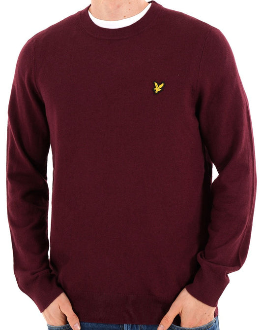 Lyle & Scott Cotton Merino Crew Jumper Port