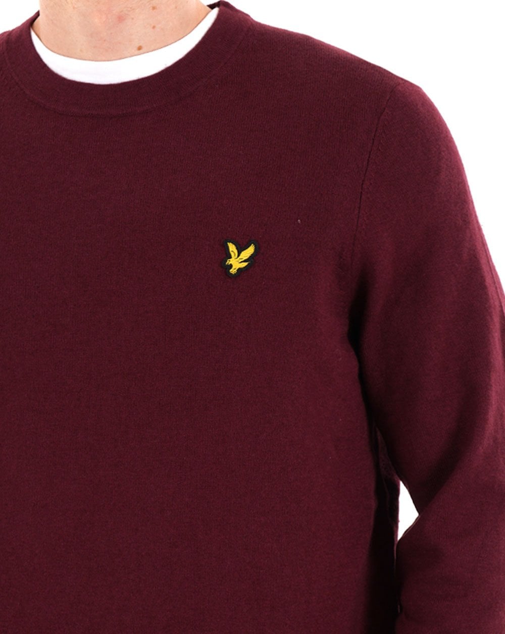 Lyle & Scott Cotton Merino Crew Jumper Port