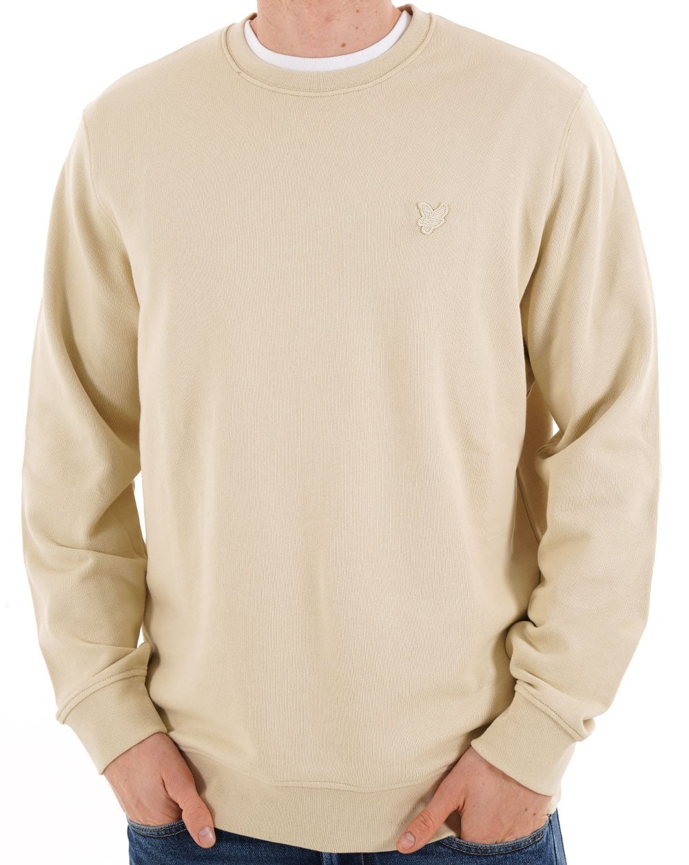 Lyle & Scott Superfine Cotton Crew Sweatshirt Pale Brass