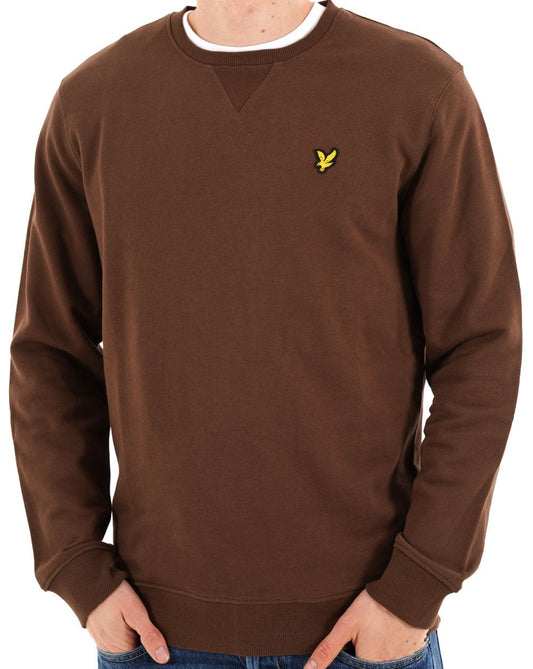 Lyle & Scott Crew Neck Sweatshirt Bottle Brown