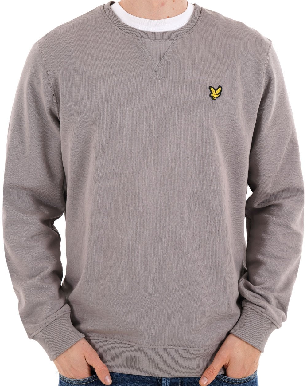 Lyle & Scott Crew Neck Sweatshirt Gull Grey
