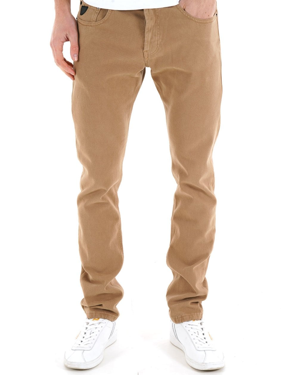 Lois Terrace Brushed Moleskin Trousers Tobacco Brown