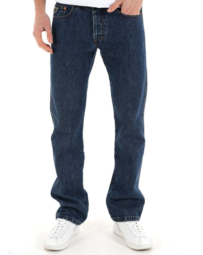 Lois Marvin Classic Straight Leg Jeans Stone Mid Wash
