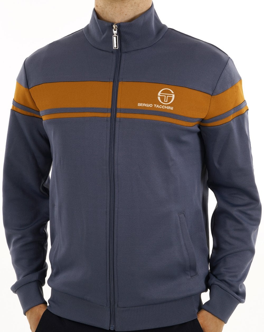 Sergio Tacchini Masters Track Top Vintage Indigo / Spice