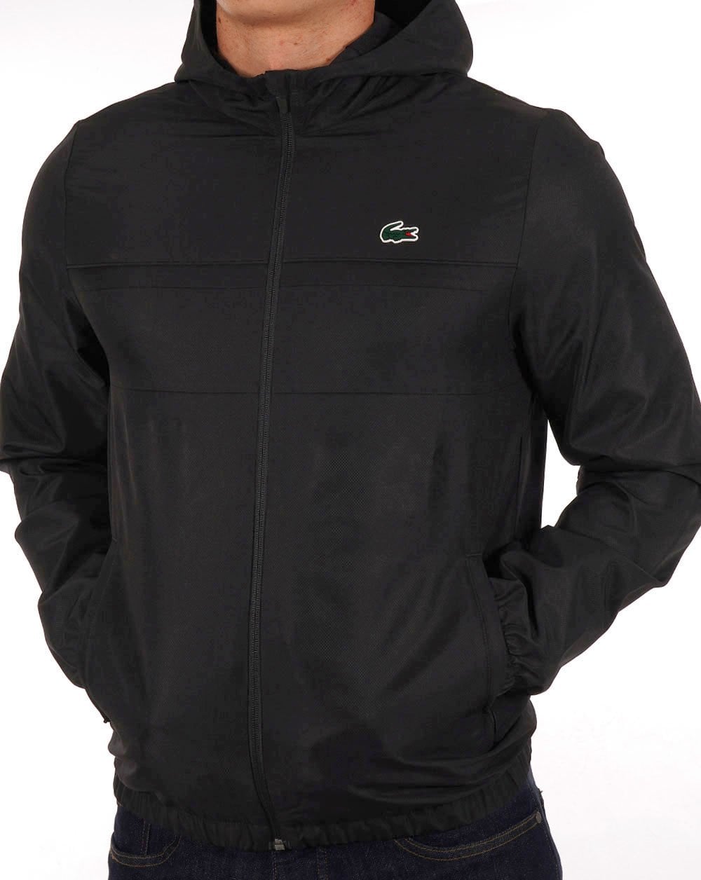 Lacoste Sport Hooded Jacket Black