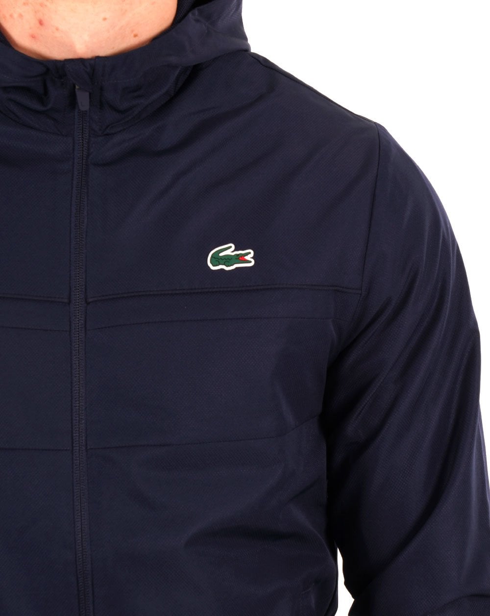 Lacoste Sport Hooded Jacket Navy