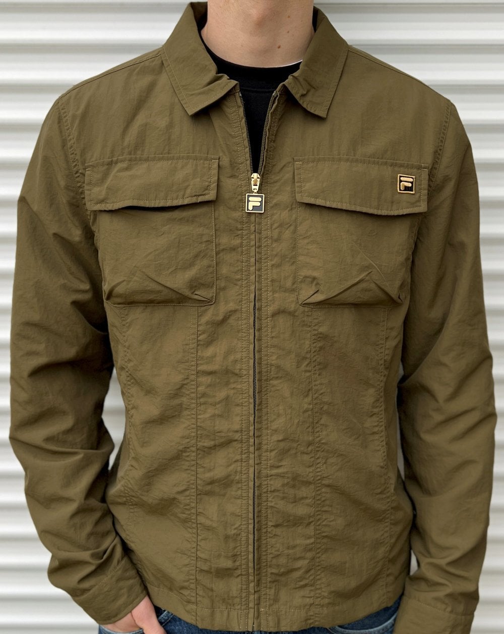 Fila Gold Kasa Over Shirt Dark Olive