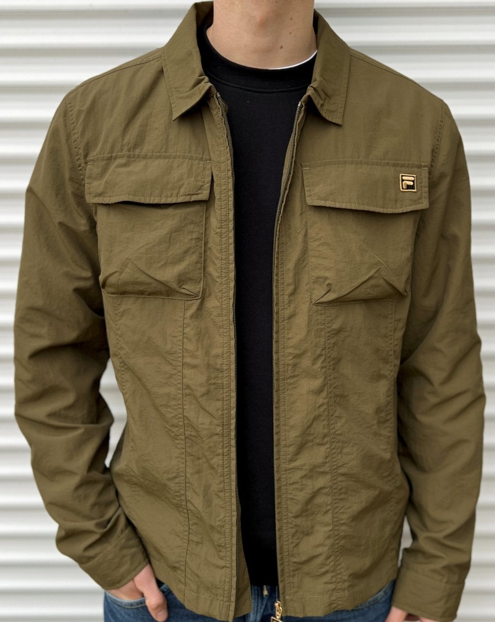 Fila Gold Kasa Over Shirt Dark Olive